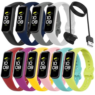 10 Pack Bands Compatible with Samsung Galaxy Fit 2 Bands for Women Men, Sport Straps Replacement Wristband Accessories for Samsung Galaxy Fit2