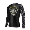 DIYUME Mens Hello Gestures BJJ Rashguard Sublimated Team Sweatshirts Jersey, Black XXL view 1