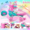 Roller Skates for Kids Girls Boys 4 Size Adjustable Kids Roller Skates with Wheels Light up for Children, Teens, Beginner & Advance, Indoor Outdoor view 2