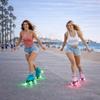 Bont Skates - Prostar Bubblegum Pink Suede Professional Roller Skates with Glow Light Up Led Wheels - Indoor and Outdoor - Roller Skate - Rollerskates - 8 (8) view 3