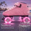 Bont Skates - Prostar Bubblegum Pink Suede Professional Roller Skates with Glow Light Up Led Wheels - Indoor and Outdoor - Roller Skate - Rollerskates - 8 (8) view 4