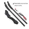 ZSHJGJR Recurve Bow and Arrow Set for Youth Kids 4-16, Outdoor Game Basic Archery Set with 6 Suction Cup Arrows 1 Archery Target and Stand 1 Arm Guard, Black/Blue/Green/Red Color (Black) view 3