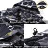 MAGCOMSEN Mens Winter Coats Water Risistant Ski Snow Jackets Windproof Snowboard Fleece Lined Hooded Parka Black Camouflage, L view 4