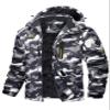MAGCOMSEN Mens Winter Coats Water Risistant Ski Snow Jackets Windproof Snowboard Fleece Lined Hooded Parka Black Camouflage, M view 1