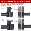SYL Fitness Olympic Weight Plates Holder Power Rack Attachment Weights Storage Rack, Fit 3x3" Rack (5/8" & 1" Hole) view 2