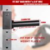 SYL Fitness Olympic Weight Plates Holder Power Rack Attachment Weights Storage Rack, Fit 3x3" Rack (5/8" & 1" Hole) view 4