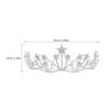 minkissy Rhinestone Star Crown Headband Bridal Wedding Hair Accessory for Bride Bridesmaid Elegant Headdress Party Decoration view 2