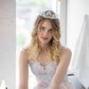 minkissy Rhinestone Star Crown Headband Bridal Wedding Hair Accessory for Bride Bridesmaid Elegant Headdress Party Decoration view 4