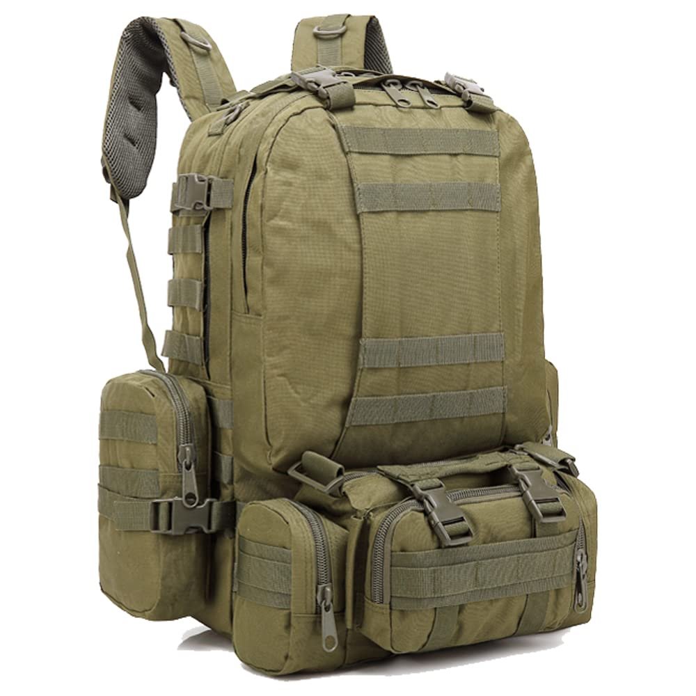 ZOYEOSIK Tactical Backpack MOLLE Rucksacks Detachable Assault Pack Bug Out Bag