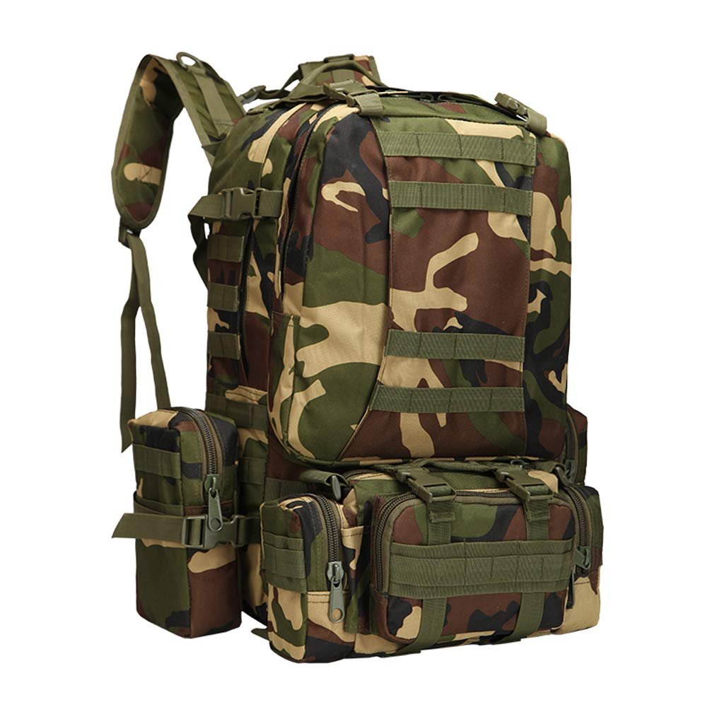ZOYEOSIK Tactical Backpack MOLLE Rucksacks Detachable Assault Pack Bug Out Bag
