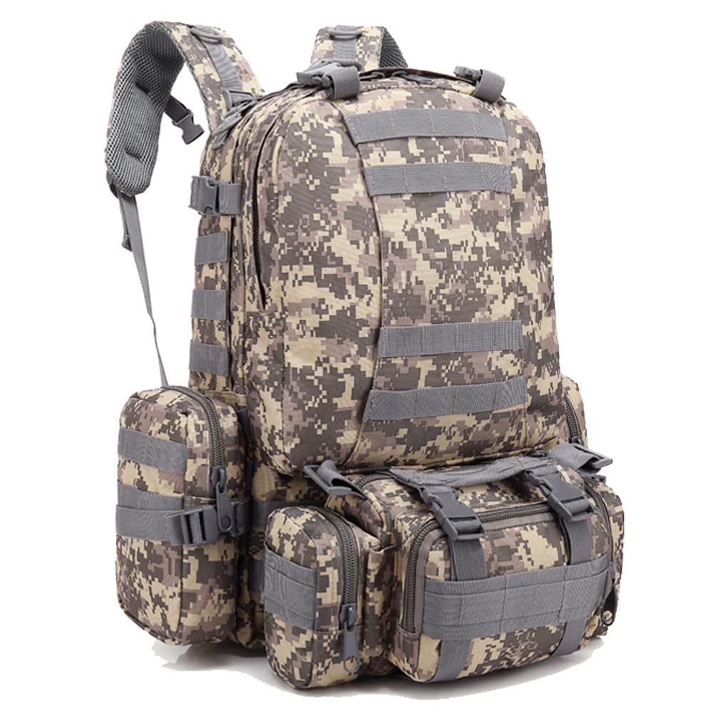 ZOYEOSIK Tactical Backpack MOLLE Rucksacks Detachable Assault Pack Bug Out Bag