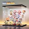 LANSCOERY LED Lighted Acrylic Display Case, 4 Tier Display Box for Collectibles and Action Figures, Clear Dustproof Organizer with Black Base  11.8x8.9x11inch view 1