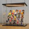 LANSCOERY LED Lighted Acrylic Display Case, 4 Tier Display Box for Collectibles and Action Figures, Clear Dustproof Organizer with Black Base  11.8x8.9x11inch view 2