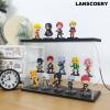 LANSCOERY LED Lighted Acrylic Display Case, 2 Tier Display Box for Collectibles and Action Figures, Clear Dustproof Organizer with Black Base  11.8x4.3x7.9inch view 4