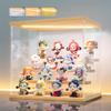 LANSCOERY LED Lighted Acrylic Display Case, 4 Tier Display Box for Collectibles and Action Figures, Clear Dustproof Organizer with Wooden Base  11.8x8.9x11inch view 1