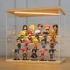 LANSCOERY LED Lighted Acrylic Display Case, 4 Tier Display Box for Collectibles and Action Figures, Clear Dustproof Organizer with Wooden Base  11.8x8.9x11inch view 2