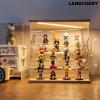 LANSCOERY LED Lighted Acrylic Display Case, 5 Tier Display Box for Collectibles and Action Figures, Clear Dustproof Organizer with Wooden Base  11.8x11x11.8inch view 2