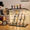 LANSCOERY LED Lighted Acrylic Display Case, 5 Tier Display Box for Collectibles and Action Figures, Clear Dustproof Organizer with Black Base  11.8x11x11.8inch view 2