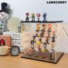 LANSCOERY LED Lighted Acrylic Display Case, 5 Tier Display Box for Collectibles and Action Figures, Clear Dustproof Organizer with Black Base  11.8x11x11.8inch view 3