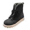 Bcshiye Women's Mid Calf Winter Snow Boots Faux Fur Warm Outdoor Walking Non Slip Casual Flat Lace-up Ankle Booties view 2