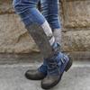 Bcshiye Women's Riding Boots Chunky Low Flat Heel Winter Knee High Dress Boot Round Toe Buckle Military Boots view 2