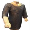Flat Riveted Flat Solid Chain Mail Shirt XL Maille Hauberk ABS Chest 52 (Galvanized (Zinck Plated)) view 1