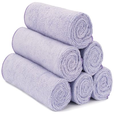 S&T INC. Microfiber Gym Towels, Yoga Towel for Home and Gym Bag, 16 Inch x 27 Inch, 6 Pack