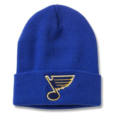 AMERICAN NEEDLE St. Louis Blues National Hockey League Officially Licensed NHL Team Unisex Beanie Hat, Cuffed Knit Collection Headwear, Royal (21019A-SLB-ROY)