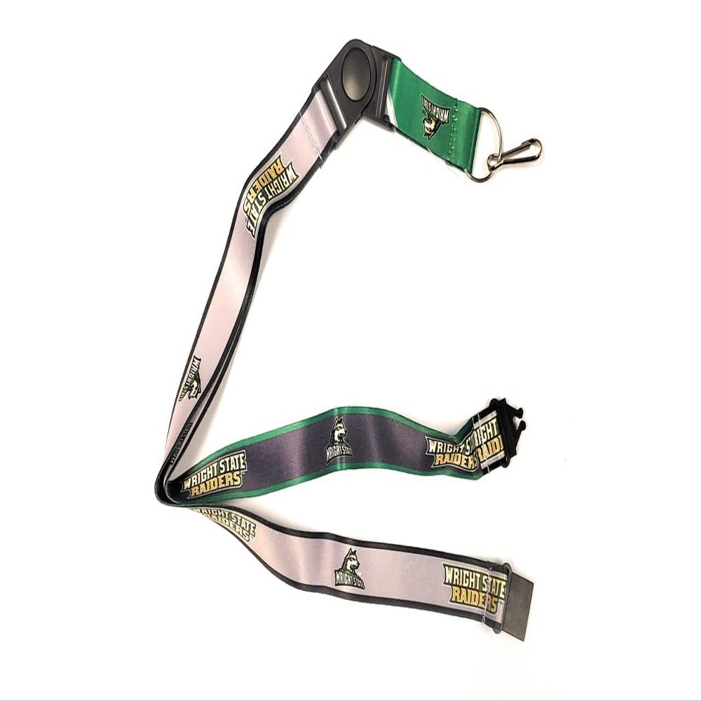 Rico Industries Wright State Raiders Lanyard Keychain 2-sided Breakaway Clip GRAY University of