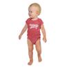 Little King NCAA Knobby Short Sleeve Varsity Romper-Oklahoma-Heathered Red-6 Months view 1