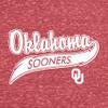 Little King NCAA Knobby Short Sleeve Varsity Romper-Oklahoma-Heathered Red-6 Months view 3