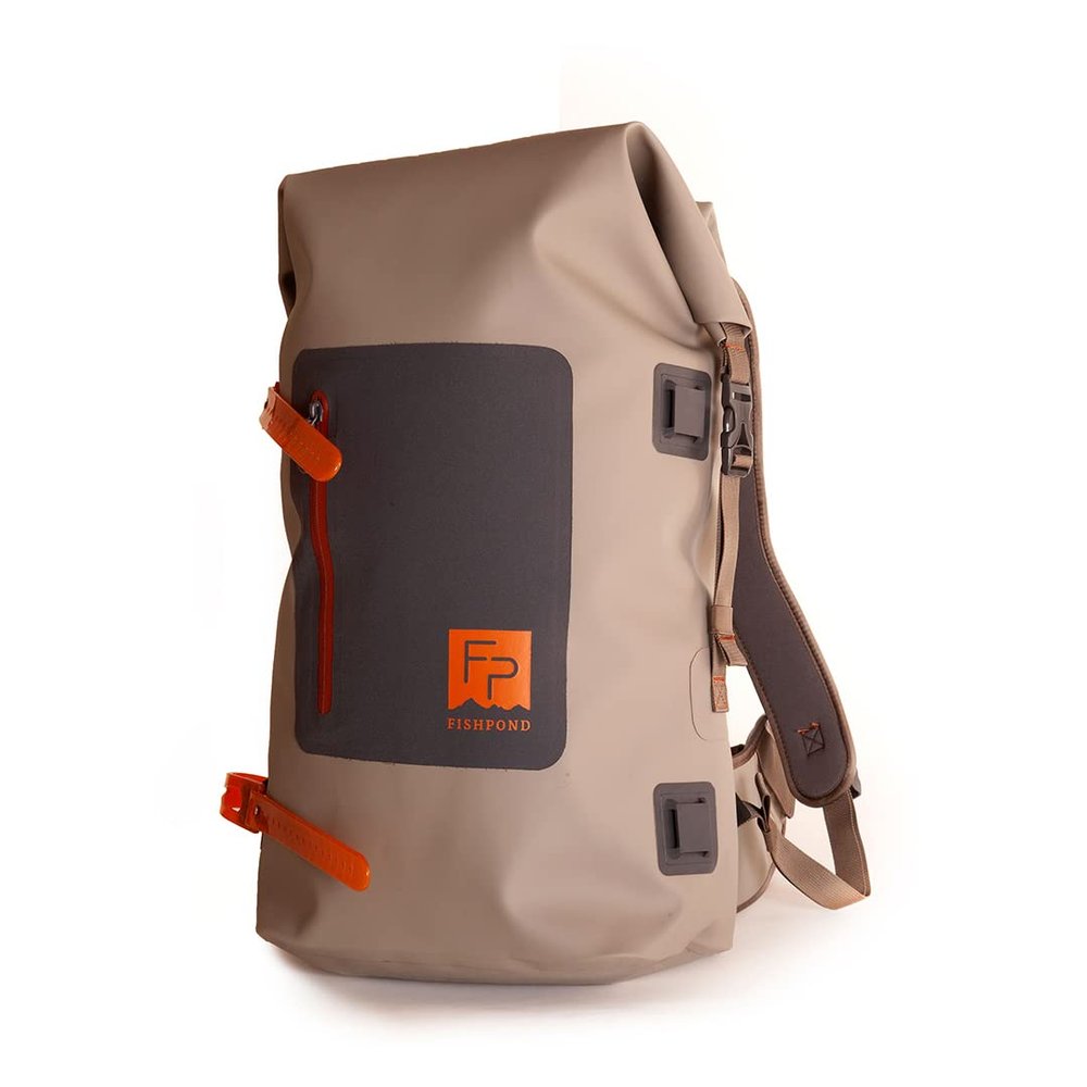 fishpond Wind River Roll-Top Waterproof Fishing Backpack For Tackle and Travel | Rolltop Backpack - Eco Shale