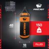 PROLAST 4Ft XL 135Lb Heavy Punching Kicking Bag for Adults, Boxing, MMA, Martial Arts, Muay Thai, Strength Training Equipment, Filled, Special Edition Rhino Logo, Special Edition, Orange and Black view 4