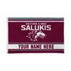 Rico Industries NCAA Southern Illinois Salukis Personalized - Custom 3' x 5' Banner Flag - Made in The USA - Indoor or Outdoor Dcor view 1