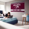 Rico Industries NCAA Southern Illinois Salukis Personalized - Custom 3' x 5' Banner Flag - Made in The USA - Indoor or Outdoor Dcor view 4