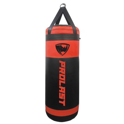 PROLAST 4Ft XL 135Lb Heavy Punching Kicking Bag for Adults, Boxing, MMA, Martial Arts, Muay Thai, Strength Training Equipment, Filled, Special Edition Rhino Logo, Special Edition, Red and Black