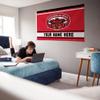 Rico Industries NCAA Jacksonville State Gamecocks Personalized - Custom 3' x 5' Banner Flag - Made in The USA - Indoor or Outdoor Dcor view 4