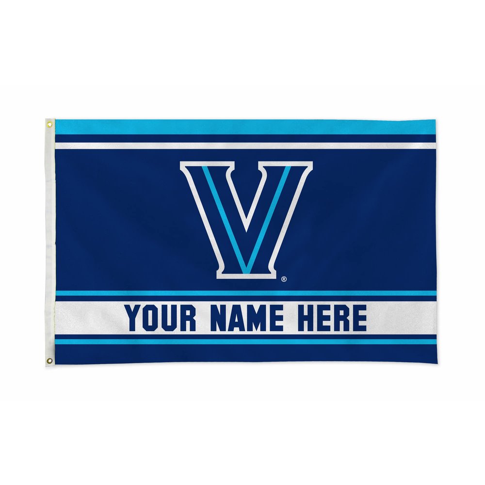 Rico Industries NCAA Villanova Wildcats Personalized - Custom 3' x 5' Banner Flag - Made in The USA - Indoor or Outdoor Dcor