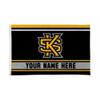 Rico Industries NCAA Kennesaw State Owls Personalized - Custom 3' x 5' Banner Flag - Made in The USA - Indoor or Outdoor Dcor view 1