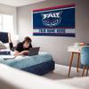 Rico Industries NCAA Florida Atlantic Owls Personalized - Custom 3' x 5' Banner Flag - Made in The USA - Indoor or Outdoor Dcor view 4