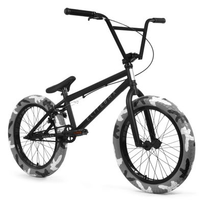 ELITE BICYCLES Elite BMX Bicycle 20'' & 18 Destro Model Freestyle Bike - 3 Piece Crank (Camo Black, 20'')