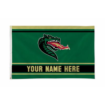 Rico Industries NCAA Alabama-Birmingham Blazers - UAB Standard Personalized - Custom 3' x 5' Banner Flag - Made in The USA - Indoor or Outdoor Dcor