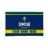 Rico Industries NCAA North Carolina-Wilmington Seahawks Personalized - Custom 3' x 5' Banner Flag - Made in The USA - Indoor or Outdoor Dcor view 1