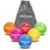 GoSports Plyometric Weighted Balls for Baseball & Softball Training 6 Pack - Variable Weight Balls to Improve Power and Mechanics - Pro Set view 1