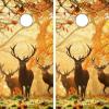 GRAPHIX EXPRESS Deer Cornhole Board WRAP Deer Wraps Laminated Board Boards Decal Set Decals Vinyl Sticker Stickers Bean Bag Game Vinyl Graphic Tint Image V2 (C111 Deer) view 1