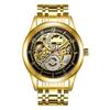 SHATONG Mens Automatic Machinery Skeleton Watches with Stainless Steel Band Fashion Luminous Analog Wrist Watch for Men view 1