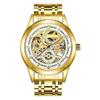 SHATONG Mens Automatic Machinery Skeleton Watches with Stainless Steel Band Fashion Luminous Analog Wrist Watch for Men view 1