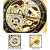 SHATONG Mens Automatic Machinery Skeleton Watches with Stainless Steel Band Fashion Luminous Analog Wrist Watch for Men view 3