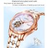 SHATONG Women's Luminous Analog Waterproof Automatic Skeleton Mechanical Watch Business Casual Luxury Wrist Watch for Women view 4