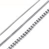 Stainless Steel Silver Box Chain Bracelet and Necklace Men Women 1mm-4mm 7'-38' (22, 2.5mm, Silver) view 2
